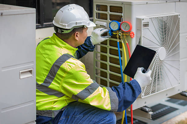 Professional Ductwork Repair technician working in Hingham, WI